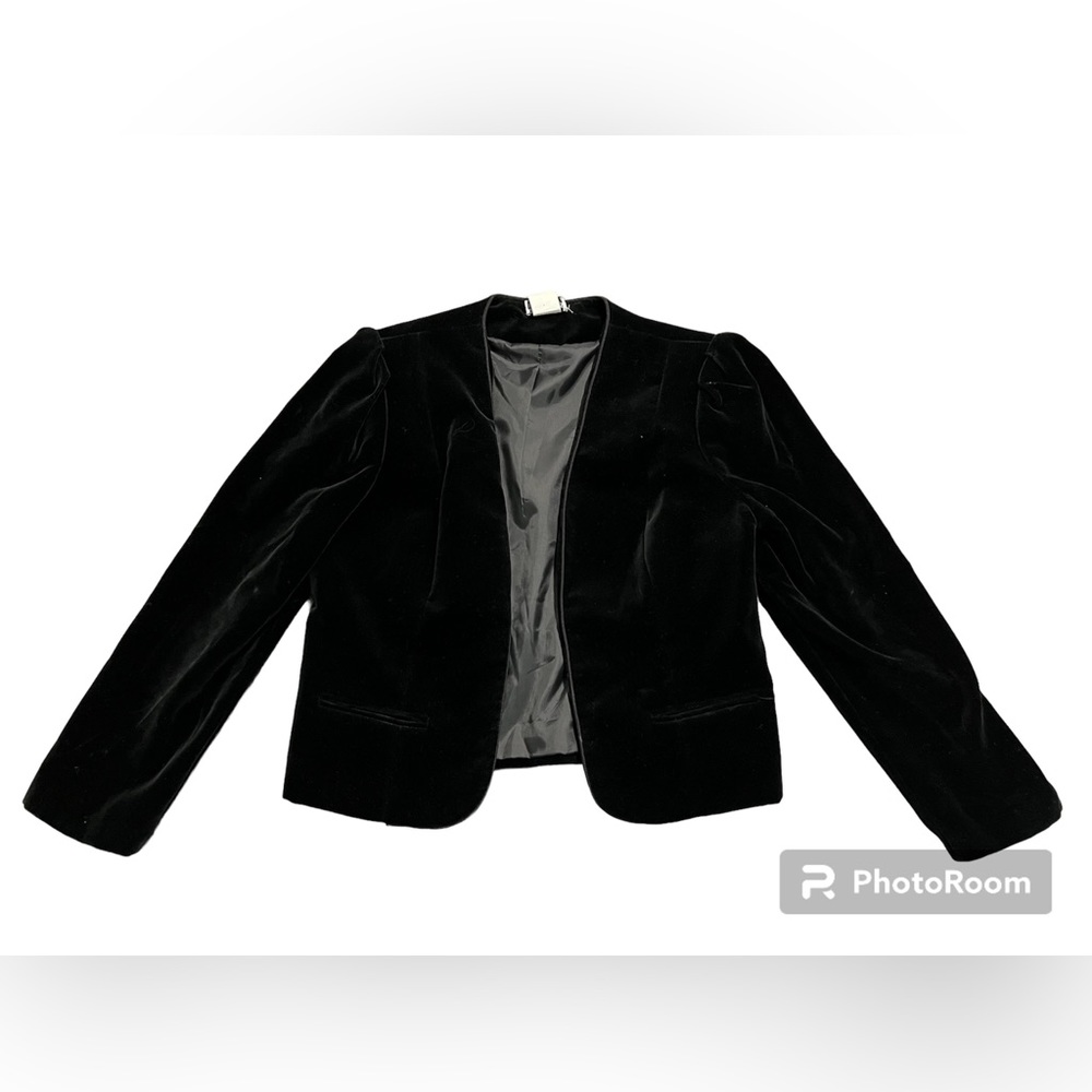Vintage Black Velvet Combinations Blazer Size S